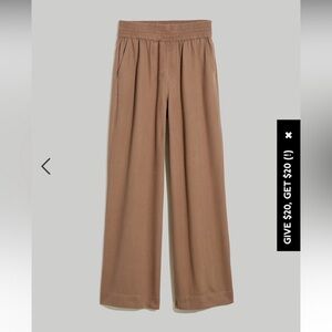 Madewell Drapeweave Carley Wide-Leg Pants size s